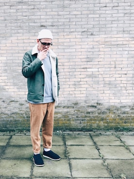 「uniform experiment」｜「アイテム（ブルゾン）」を使った、Kayさん（メンズ・185cm）の冬コーディネート