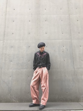 「アイテム（ハンチング/ベレー帽）」を使った、podakaさん（メンズ・174cm・20代）の春コーディネート