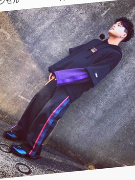 「MYne（マイン）のアイテム（その他パンツ）」を使った、なかじーさん（メンズ・165cm）の秋コーディネート