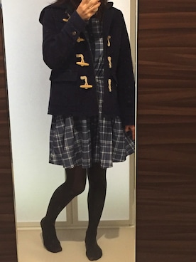 「PAGEBOY（ページボーイ）のアイテム（シャツワンピース）」を使った、rikka さん（レディース・158cm）の秋コーディネート