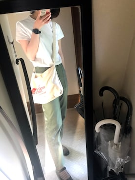 「SVEC（シュベック）のカンフーシューズ kung fu Shoes / ストラップパンプス（バレエシューズ）」を使った、hinaさん（レディース・158cm）の春コーディネート