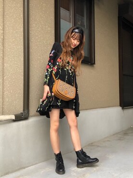 「アイテム（ワンピース/ドレス）」を使った、nijipopoさん（レディース・164cm・10代）の春コーディネート
