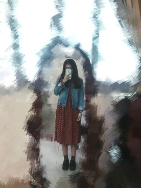 「PULL&BEAR（プルアンドベア）のアイテム（スリッポン）」を使った、Yuki Cikさん（レディース・163cm）の春コーディネート