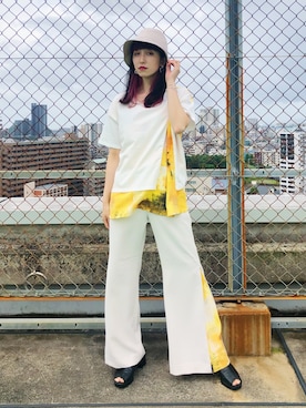 「アイテム（イヤリング）」を使った、Rielさん（レディース・163cm・20代）の夏コーディネート