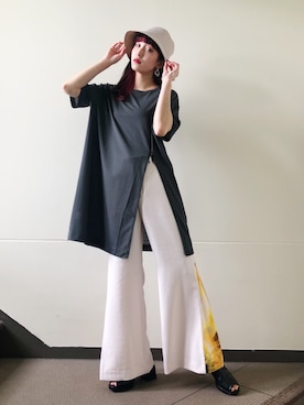 「アイテム（イヤリング）」を使った、Rielさん（レディース・163cm・20代）の夏コーディネート