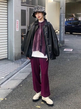 Rielさん（レディース・163cm）の秋コーディネート