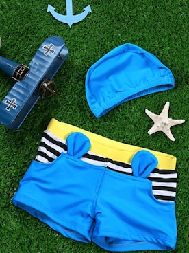 「子供服」｜「アイテム（水着/着物・浴衣）」を使った、KidsTeddyさん（キッズ・100cm）の夏コーディネート