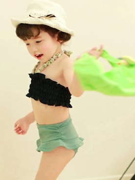 「子供服」｜「アイテム（水着/着物・浴衣）」を使った、KidsTeddyさん（キッズ・100cm）の夏コーディネート