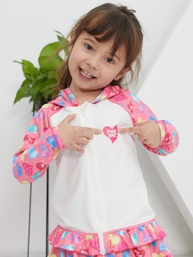 「子供服」｜「アイテム（水着/着物・浴衣）」を使った、KidsTeddyさん（キッズ・100cm）の夏コーディネート