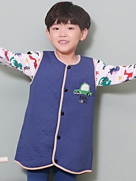 「アイテム（ルームウェア/パジャマ）」を使った、KidsTeddyさん（キッズ・100cm）の秋コーディネート