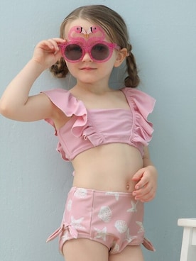「アイテム（水着/着物・浴衣）」を使った、KidsTeddyさん（キッズ・100cm）の夏コーディネート