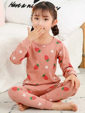 「おやすみコーデ」｜KidsTeddyさん（キッズ・100cm）の冬コーディネート