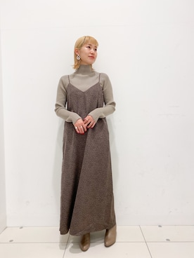 「アイテム（ブーティ）」を使った、Hashimotoさん（レディース・157cm・30代）の秋コーディネート