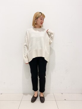 「シンフルコーデ」｜「アイテム（その他シューズ）」を使った、Hashimotoさん（レディース・157cm）の秋コーディネート