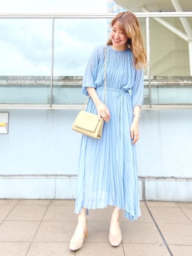 「NANO universe（ナノユニバース）のアイテム（パンプス）」を使った、nano・universe ららぽーとTOKYO-BAY Womensさん（レディース・158cm）の夏コーディネート