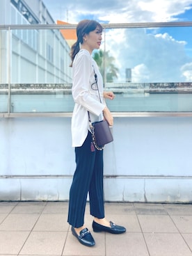 「ブラウスコーデ」｜nano・universe ららぽーとTOKYO-BAY Womensさん（レディース・170cm）の夏コーディネート