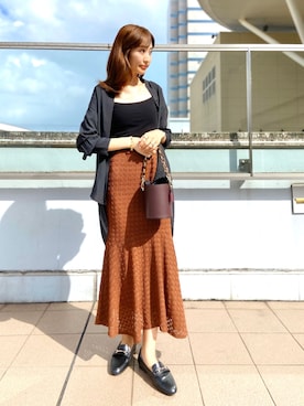 「アイテム（キャミソール）」を使った、nano・universe ららぽーとTOKYO-BAY Womensさん（レディース・170cm）の秋コーディネート