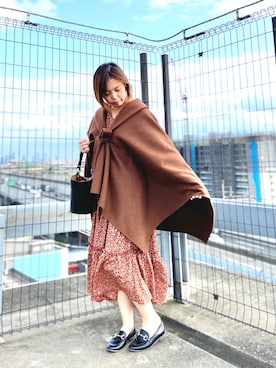 「NANO universe（ナノユニバース）のアイテム（その他アウター）」を使った、nano・universe ららぽーとTOKYO-BAY Womensさん（レディース・154cm）の秋コーディネート