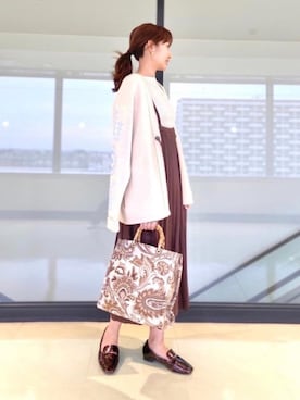 「PENDLETON（ペンドルトン）のアイテム（カーディガン/ボレロ）」を使った、nano・universe ららぽーとTOKYO-BAY Womensさん（レディース・170cm）の冬コーディネート