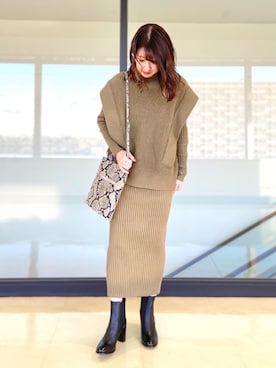 「ビュレ」｜nano・universe ららぽーとTOKYO-BAY Womensさん（レディース・158cm）の冬コーディネート