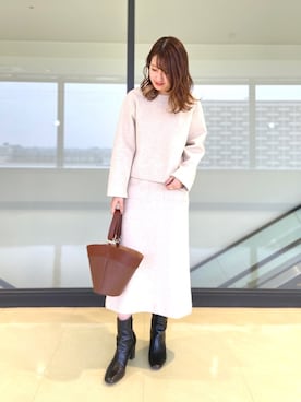 「オトナカジュアル」｜nano・universe ららぽーとTOKYO-BAY Womensさん（レディース・158cm）の冬コーディネート