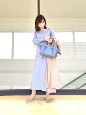 「NANO universe（ナノユニバース）のアイテム（トレンチコート）」を使った、nano・universe ららぽーとTOKYO-BAY Womensさん（レディース・153cm）の冬コーディネート