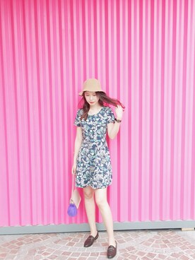 「US（アス）のアイテム」を使った、Belénさん（レディース・173cm）の夏コーディネート