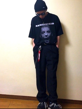 「vetements」｜「アイテム（ニットキャップ/ビーニー）」を使った、yasuhiro.kawaさん（メンズ・172cm）の春コーディネート