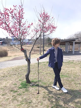「CIAOPANIC（チャオパニック）のアイテム（その他アウター）」を使った、Yu_ukiさん（メンズ・165cm）の春コーディネート