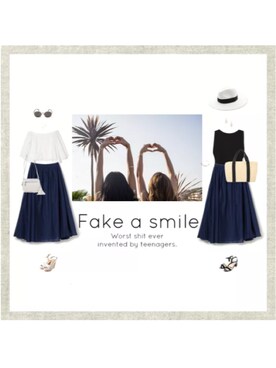 「Balancoire（ブランコアール）のアイテム」を使った、ukiさん（レディース・172cm）の夏コーディネート