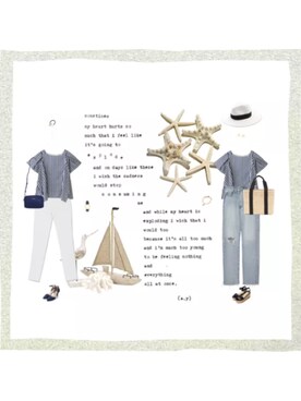 ukiさん(レディース・172cm)の夏コーディネート