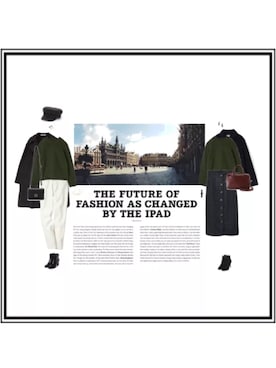 「アイテム（ボストンバッグ、レッド系）」を使った、ukiさん（レディース・172cm）の冬コーディネート