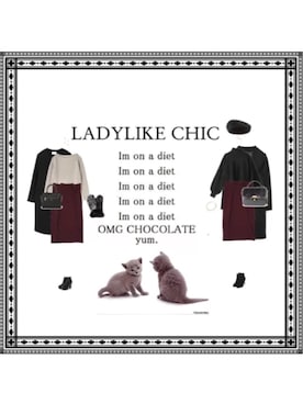 ukiさん(レディース・172cm)の冬コーディネート