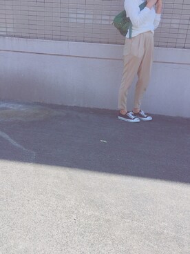 「CONVERSE（コンバース）のCONVERSE コンバース ジャック パーセル / JACK PURCEL（スニーカー）」を使った、Nさん（レディース・158cm）の春コーディネート