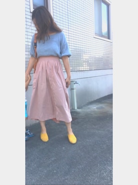 「ポーター」｜「アイテム（スリッポン）」を使った、Nさん（レディース・158cm）の夏コーディネート