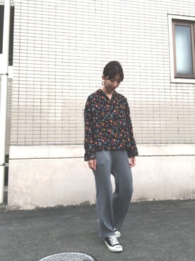 「CONVERSE（コンバース）のCONVERSE コンバース ジャック パーセル / JACK PURCEL（スニーカー）」を使った、Nさん（レディース・158cm）の秋コーディネート