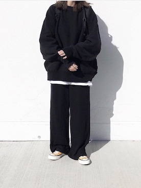 「アイテム（スウェット）」を使った、ayakaさん（レディース・156cm・20代）の冬コーディネート