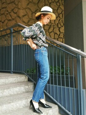 庄司　未菜美さん（レディース・159cm）の夏コーディネート