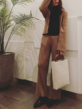 庄司　未菜美さん（レディース・159cm）の冬コーディネート