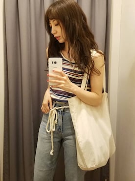 庄司　未菜美さん（レディース・159cm）の夏コーディネート