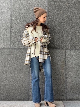 庄司　未菜美さん（レディース・159cm）の秋コーディネート