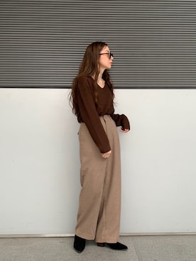 庄司　未菜美さん（レディース・159cm）の秋コーディネート