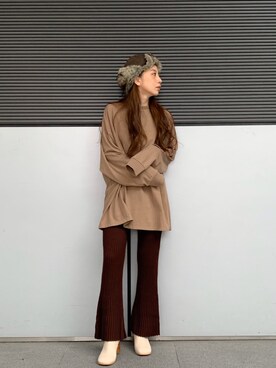庄司 未菜美さん(レディース・159cm)の冬コーディネート