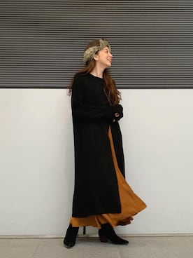 庄司 未菜美さん(レディース・159cm)の冬コーディネート