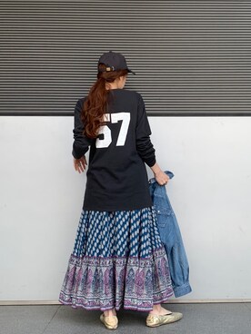 庄司　未菜美さん（レディース・159cm）の春コーディネート