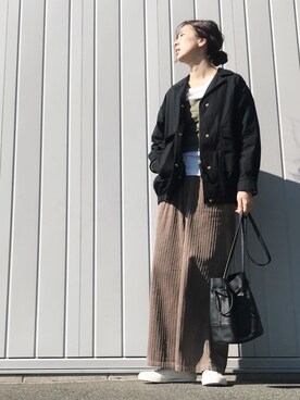 「journal standard L'essage（ジャーナルスタンダードレサージュ）のアイテム（ジャケット/アウター）」を使った、RIKAさん（レディース・168cm）の秋コーディネート