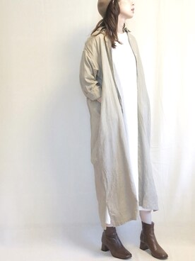 「アイテム（シャツワンピース）」を使った、RIKAさん（レディース・168cm・20代）の秋コーディネート