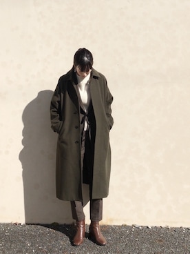 「Spick & Span（スピックアンドスパン）のアイテム（ジャケット/アウター）」を使った、RIKAさん（レディース・168cm）の冬コーディネート