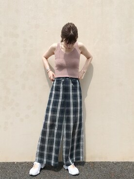 「Leja（レジャ）のアイテム」を使った、RIKAさん（レディース・168cm）の夏コーディネート