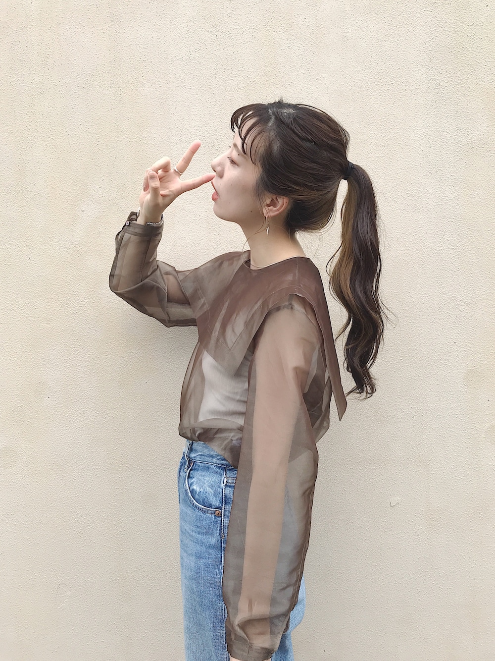 【未使用新品】ロク roku  ORGANDY SAILOR PULLOVER 6（ロク）の「＜6(ROKU)＞ORGANDY SAILOR PULLOVER/トップス（その他